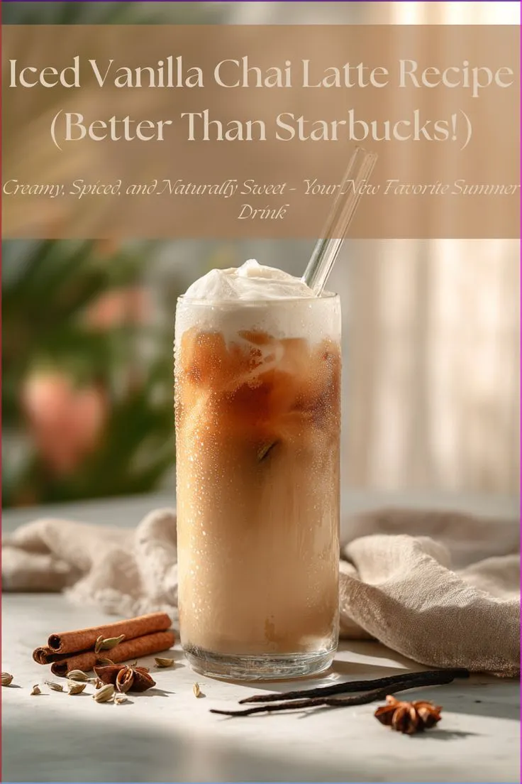 Iced Vanilla Chai Latte Recipe (Better Than Starbucks!)