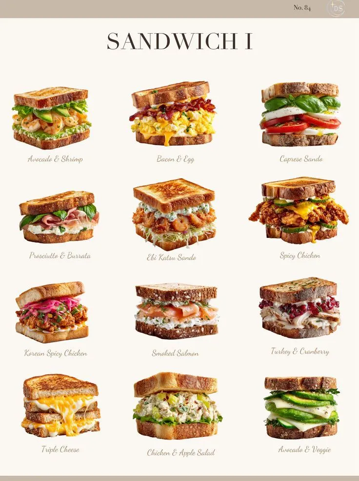 Aesthetic Sando Stickers · Sandwich Collection I