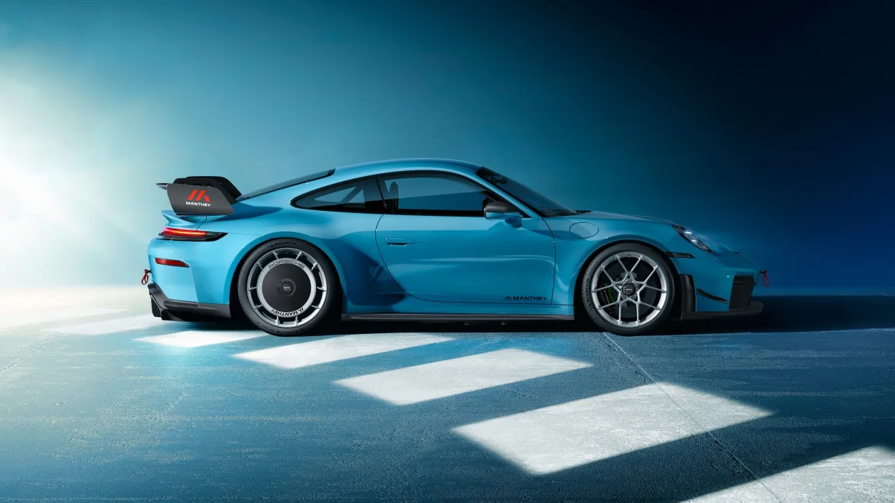 Porsche 911 GT3 with Manthey Kit, 2025, 5K, 8K, Porsche 911 GT3, Blue aesthetic