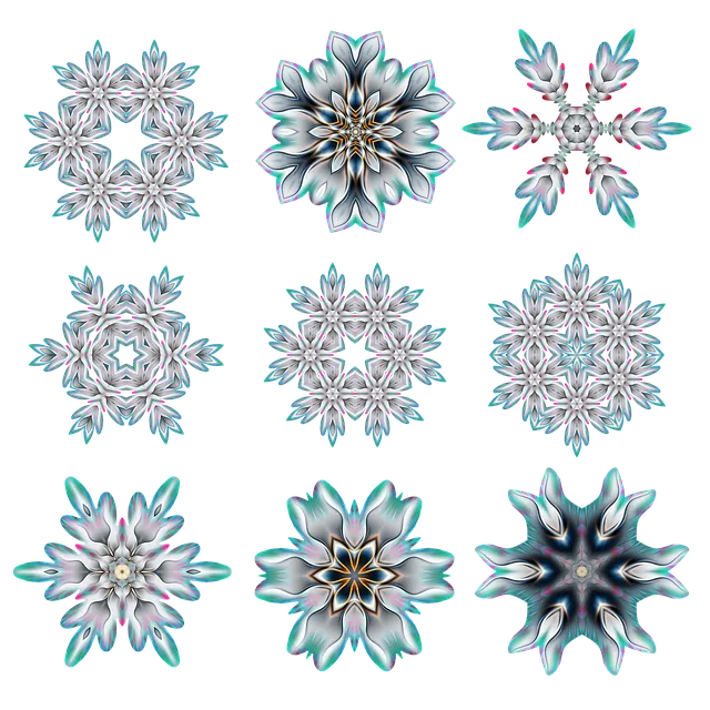 Free Floral Pattern Geometric Art illustration and picture