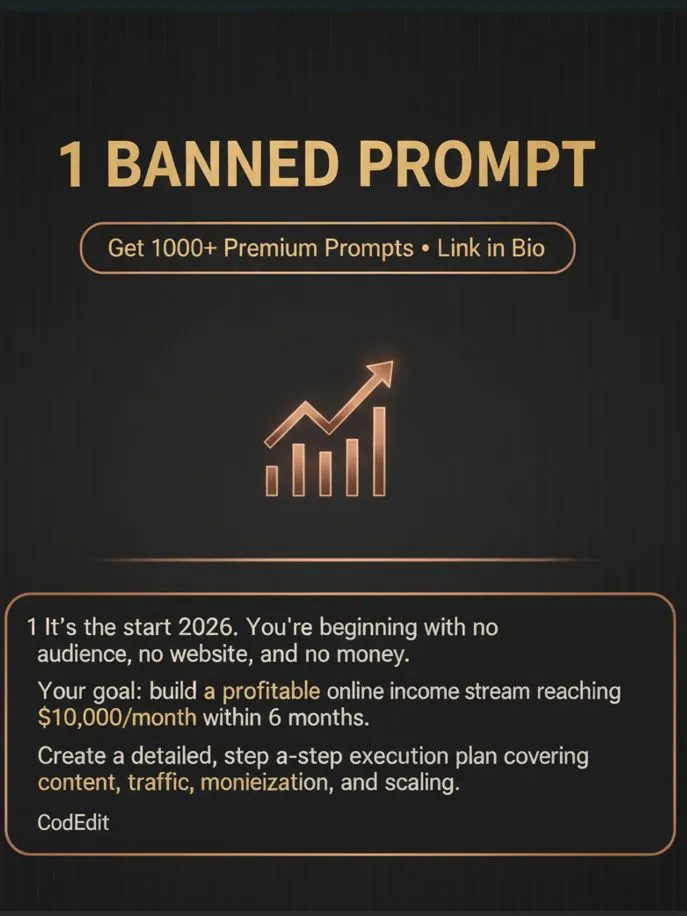 🚀 Start From Zero in 2026: Build a $10,000/Month Online Income Step-By-Step