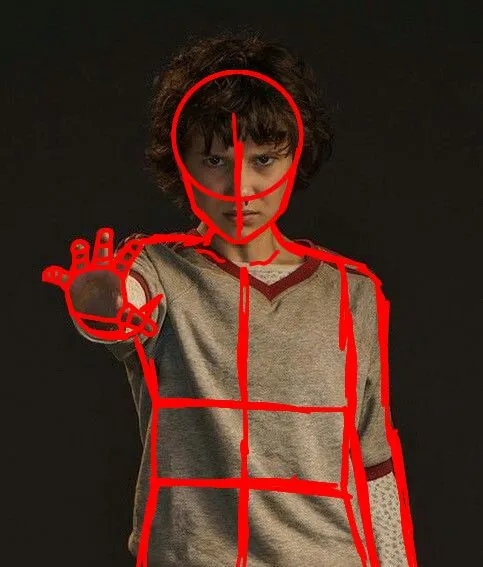 Eleven stranger things drawing reference