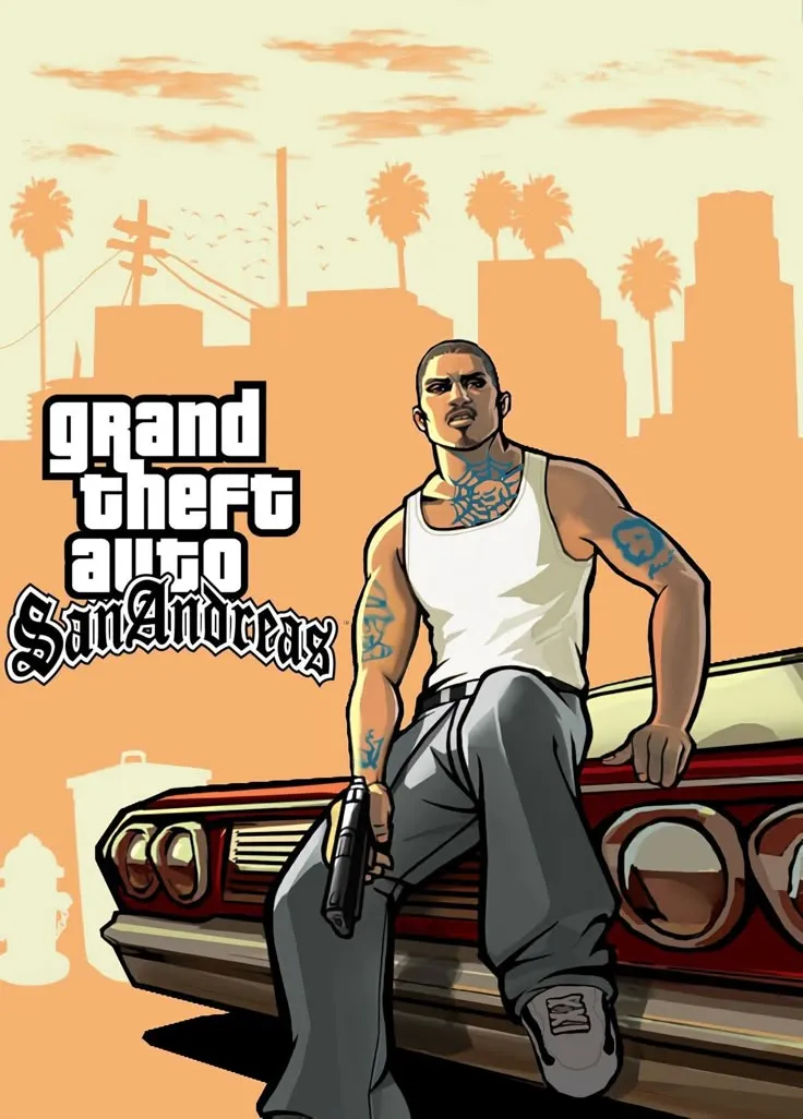4664x6504 Grand Theft Auto: San Andreas - Versão editada da obra original da "Rockstar Games"  2,0 MB