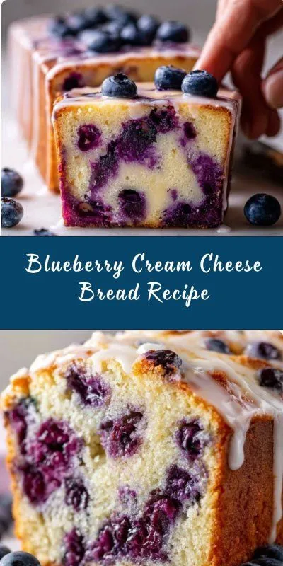 Blueberry Cream Cheese Bread Recipe for Easy Breakfast