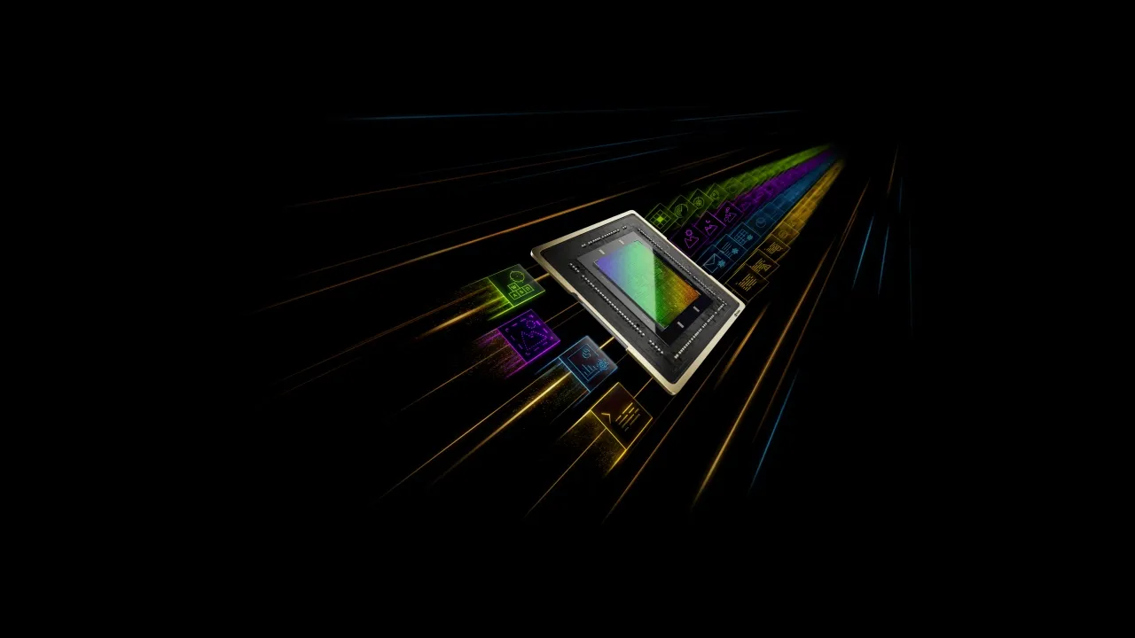 Nvidia, Processor, GPU, Chip, Dark background, 5K