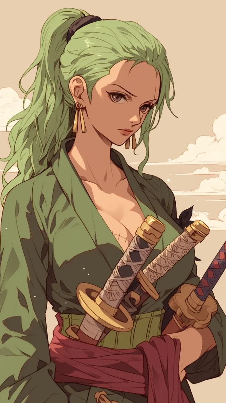 Female Zoro | Cute Anime Wallpaper