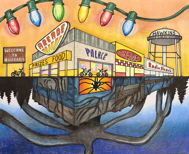 Stranger Things Upside Down Drawing