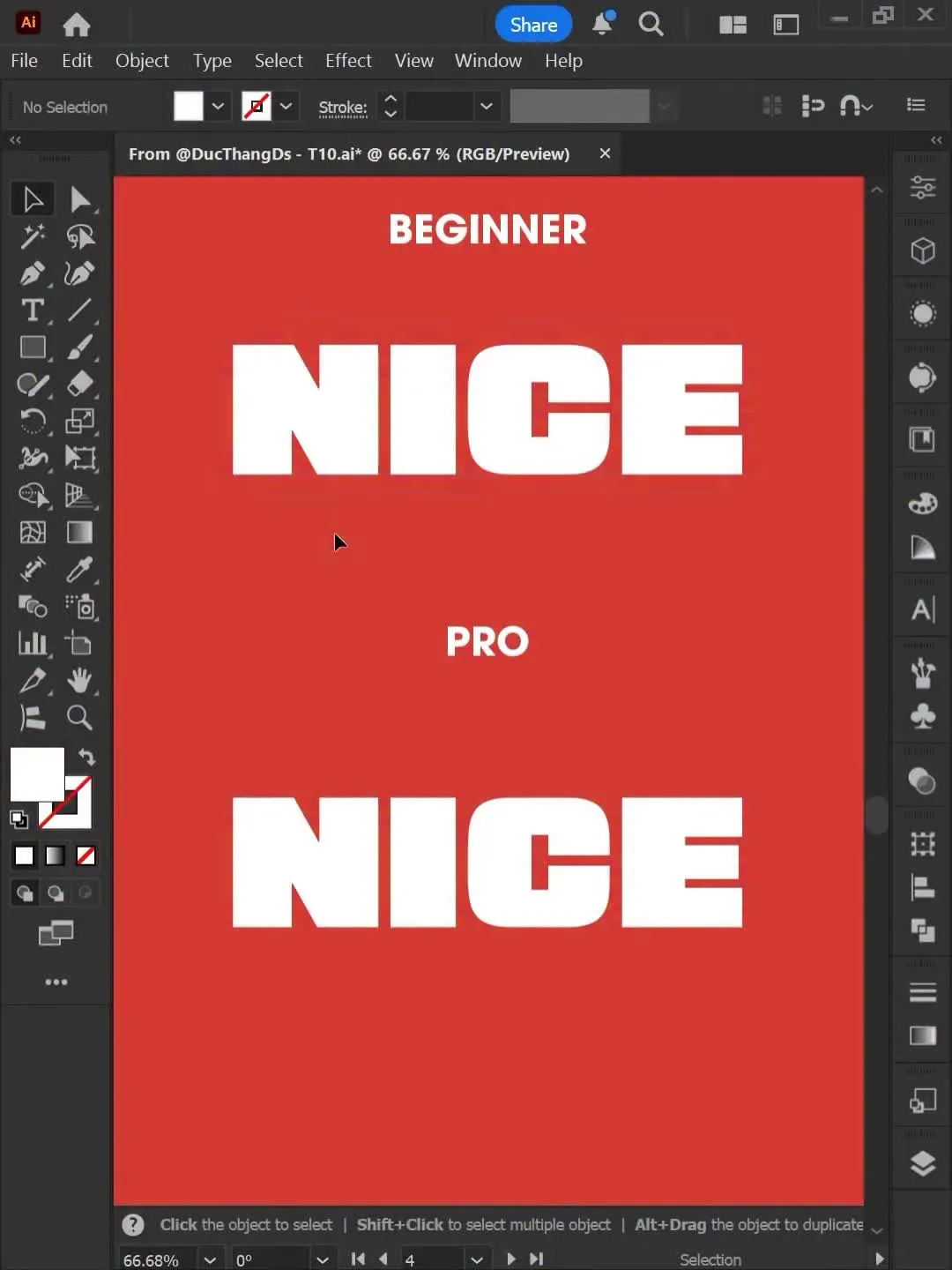 an adobe poster with the text nice and nice