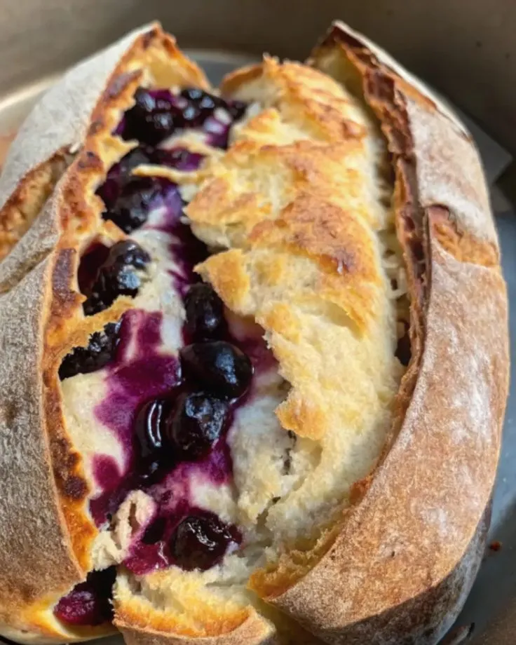 Blueberry Cream Cheese Sourdough Loaf – A Delightful Twist on a Classic Recipe