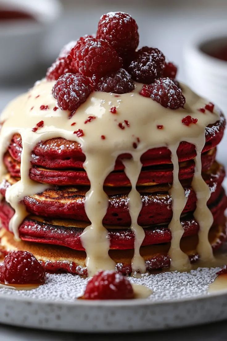 Easy Red Velvet Pancakes