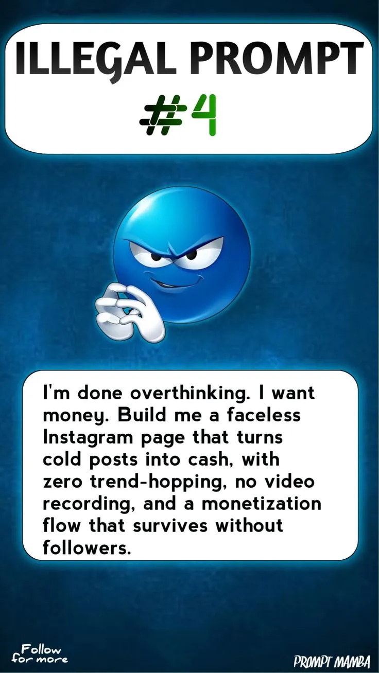 Faceless Money System | Make Passive Income with AI & Recycled Content | illegal ai prompt