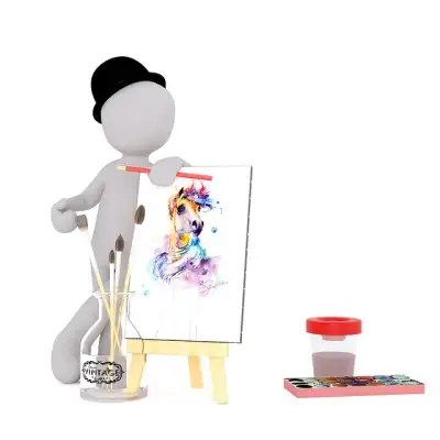 Free To Paint White Male illustration and picture