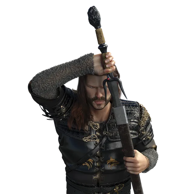 Free Man Warrior illustration and picture