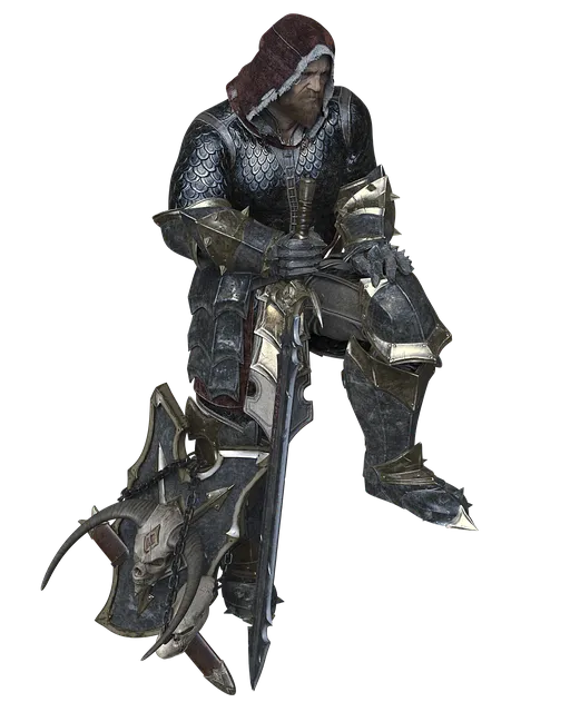 Free Man Warrior illustration and picture