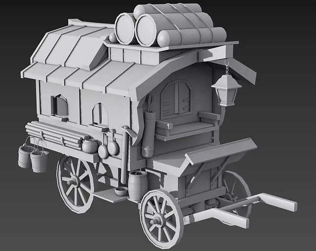 Free Cart Fantasy illustration and picture