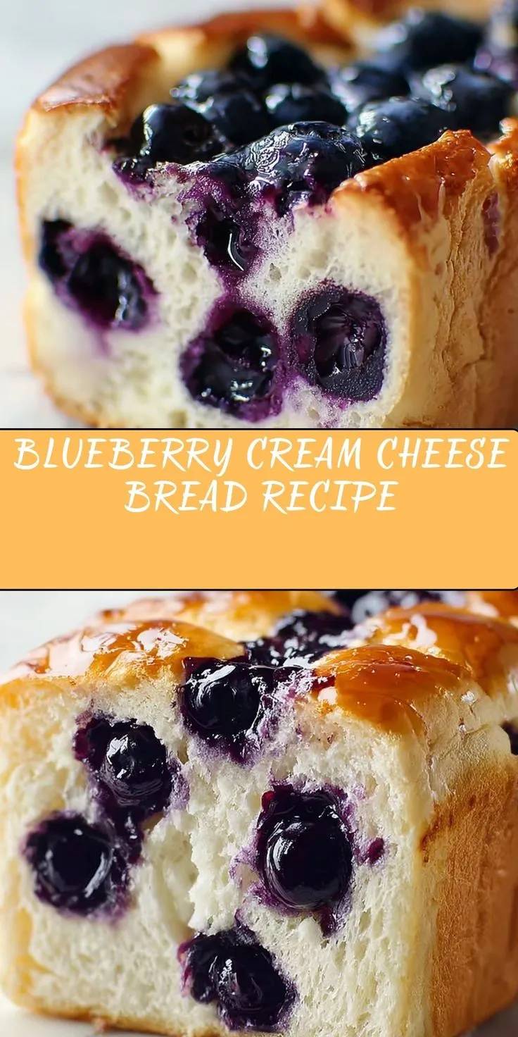 Blueberry Cream Cheese Bread Recipe for Easy Breakfast