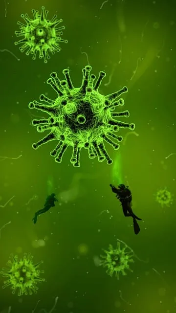 Free Diving Virus illustration and picture