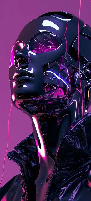 Free Ai Generated Cyborg illustration and picture