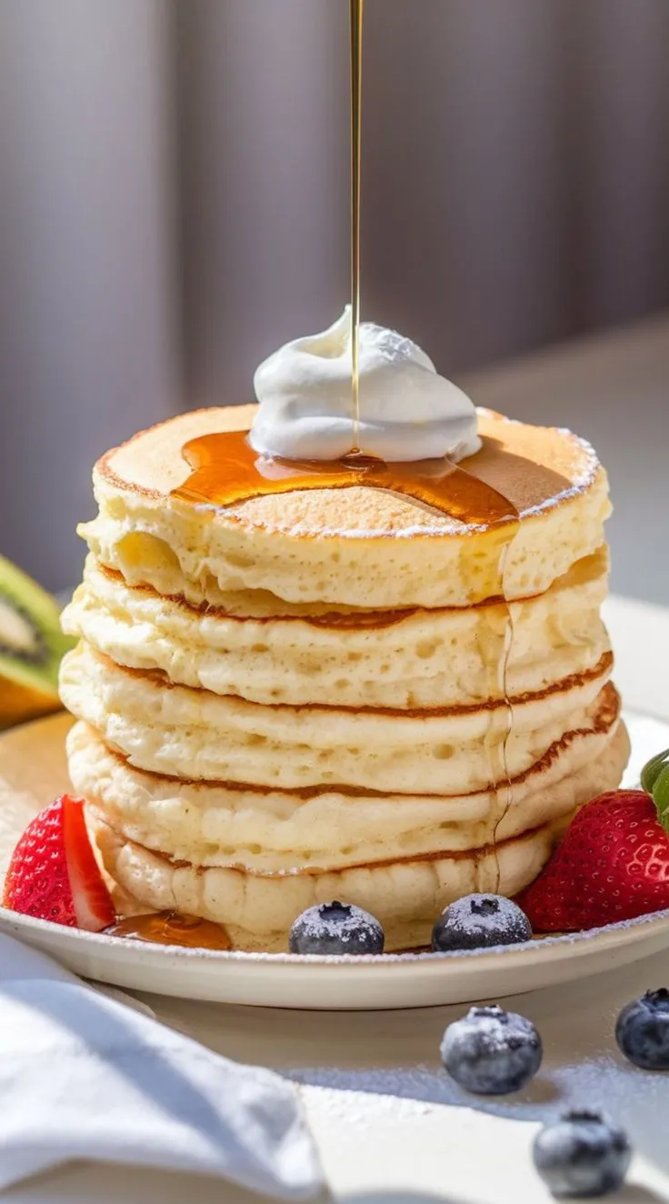 Japanese Fluffy Pancakes: Soft & Airy Recipe
