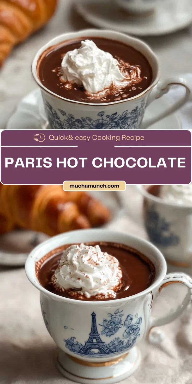 Indulge in Paris Hot Chocolate: Thick, Creamy & Perfect for Winter
