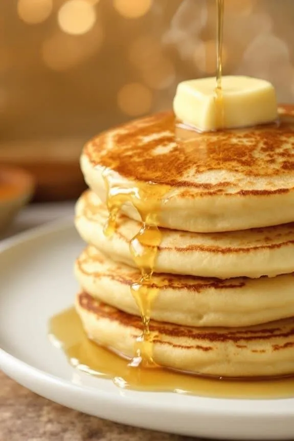 Easy Fluffy Vanilla Pancakes for Breakfast