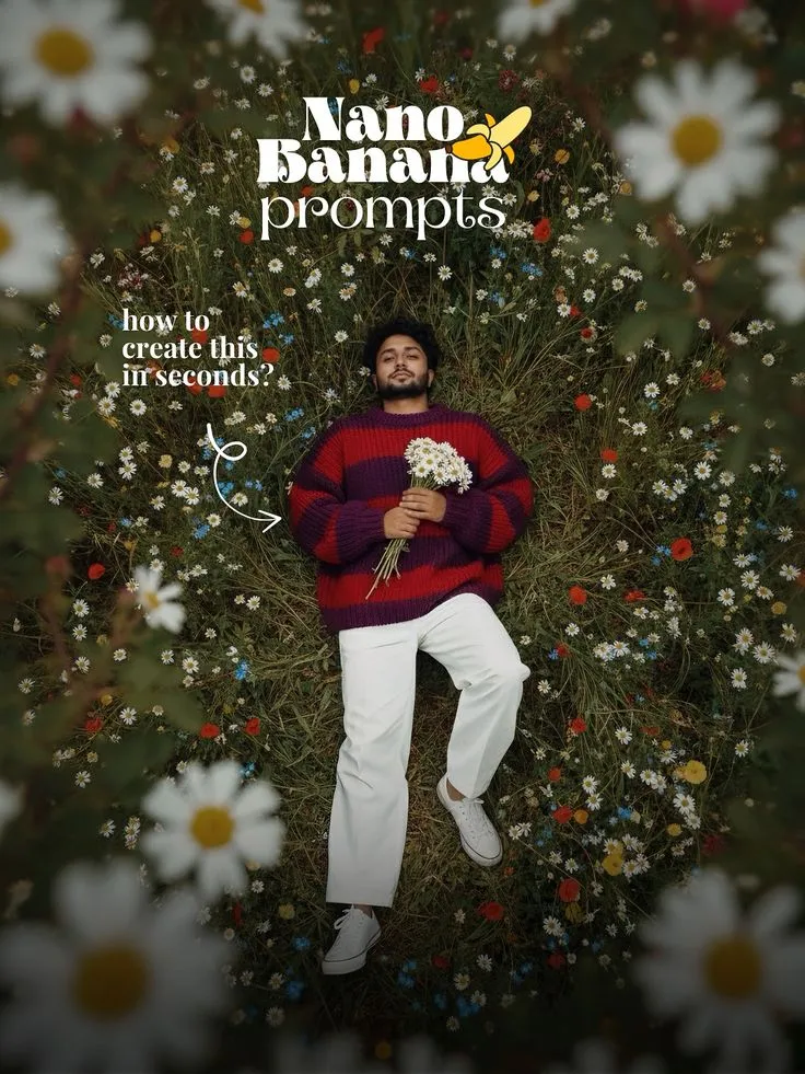 Save for Later ⤵    From a dreamy high-fashion photoshoot in a field of wildflowers to a stunning beach sunset portrait, AI can do it all in seconds! 🤯  This carousel shows you the power of detailed text prompts. The right words can transport you anywhere