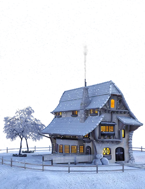 Free House Christmas illustration and picture
