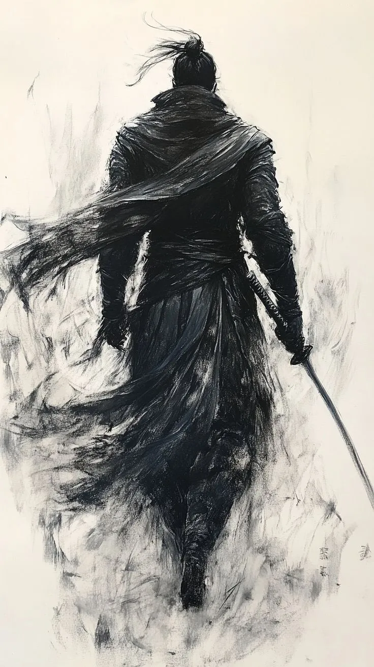 100 Samurai Drawing Ideas to Feel the Spirit of Old Warriors 4