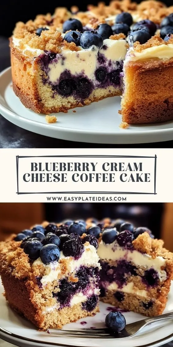 Fluffy Blueberry Cream Cheese Coffee Cake: A Comforting and Flavorful Delight