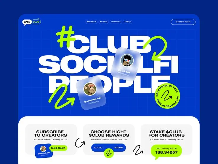 SocialFi Club: Elevate Your Landing Page Design