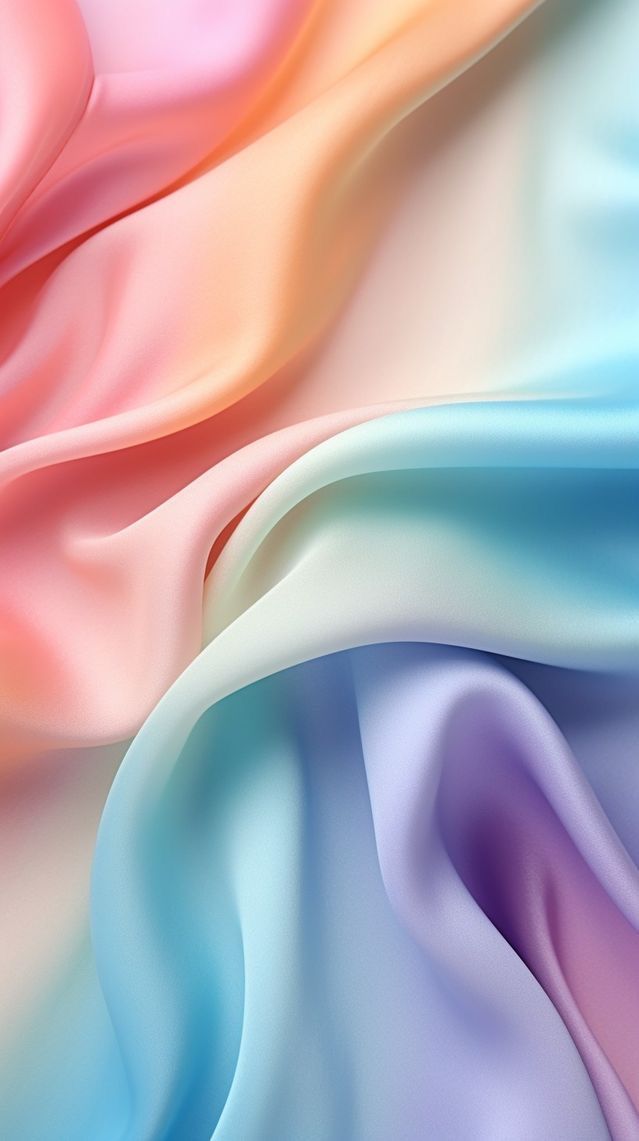 Rainbow Silk Fabric