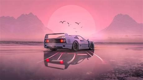 Retro Synthwave Car