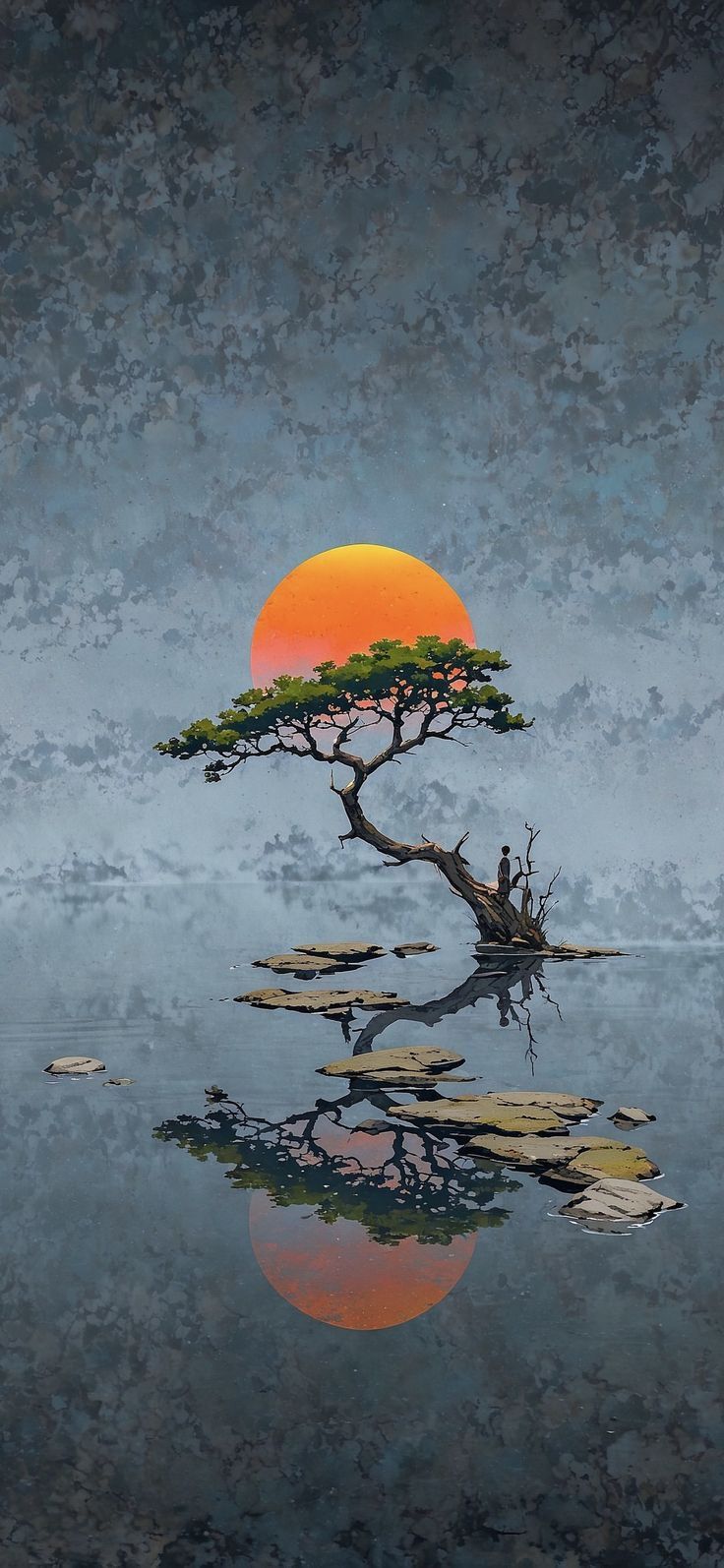 Zen Tree Sunset