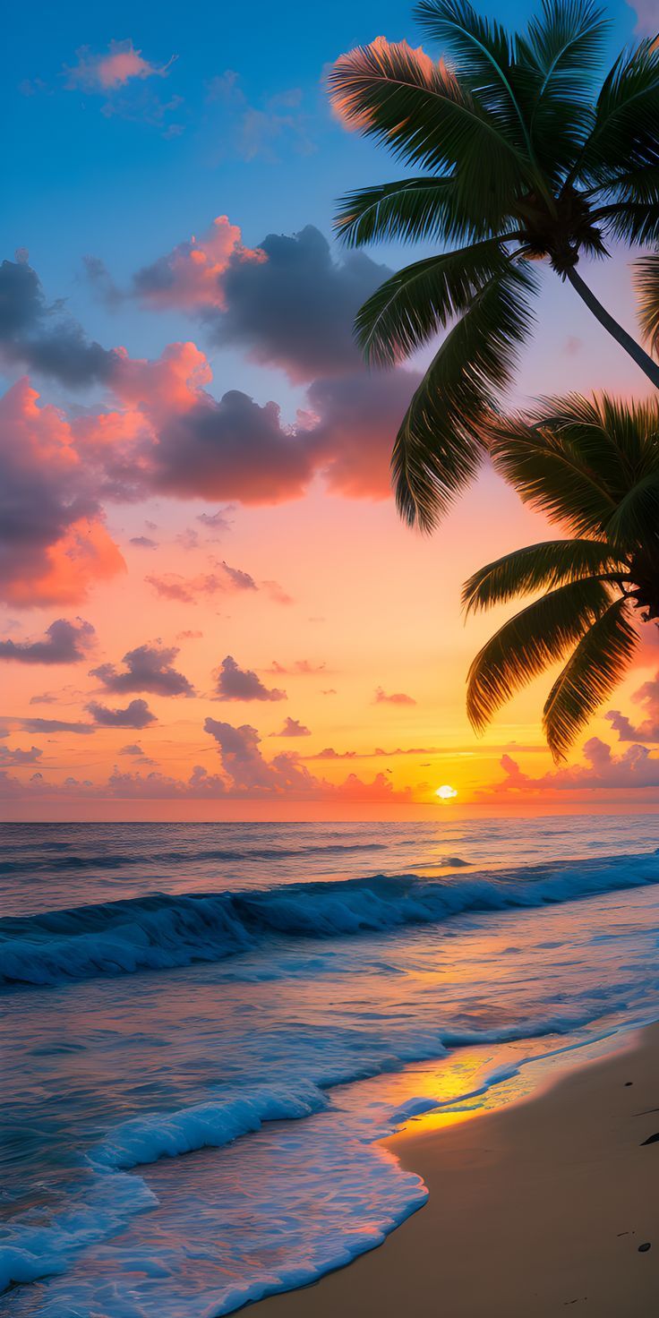 Vibrant Beach Sunset