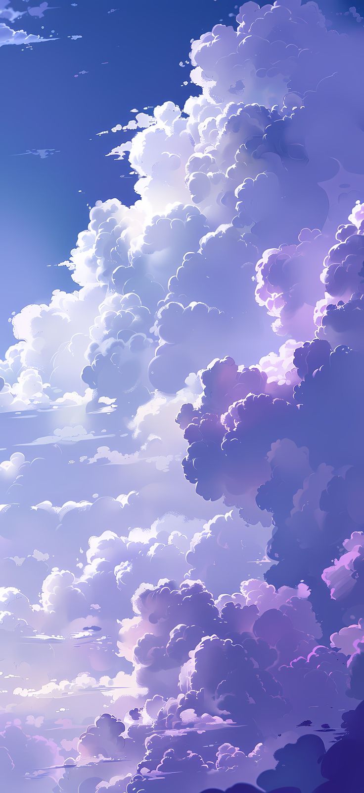 Purple Anime Clouds