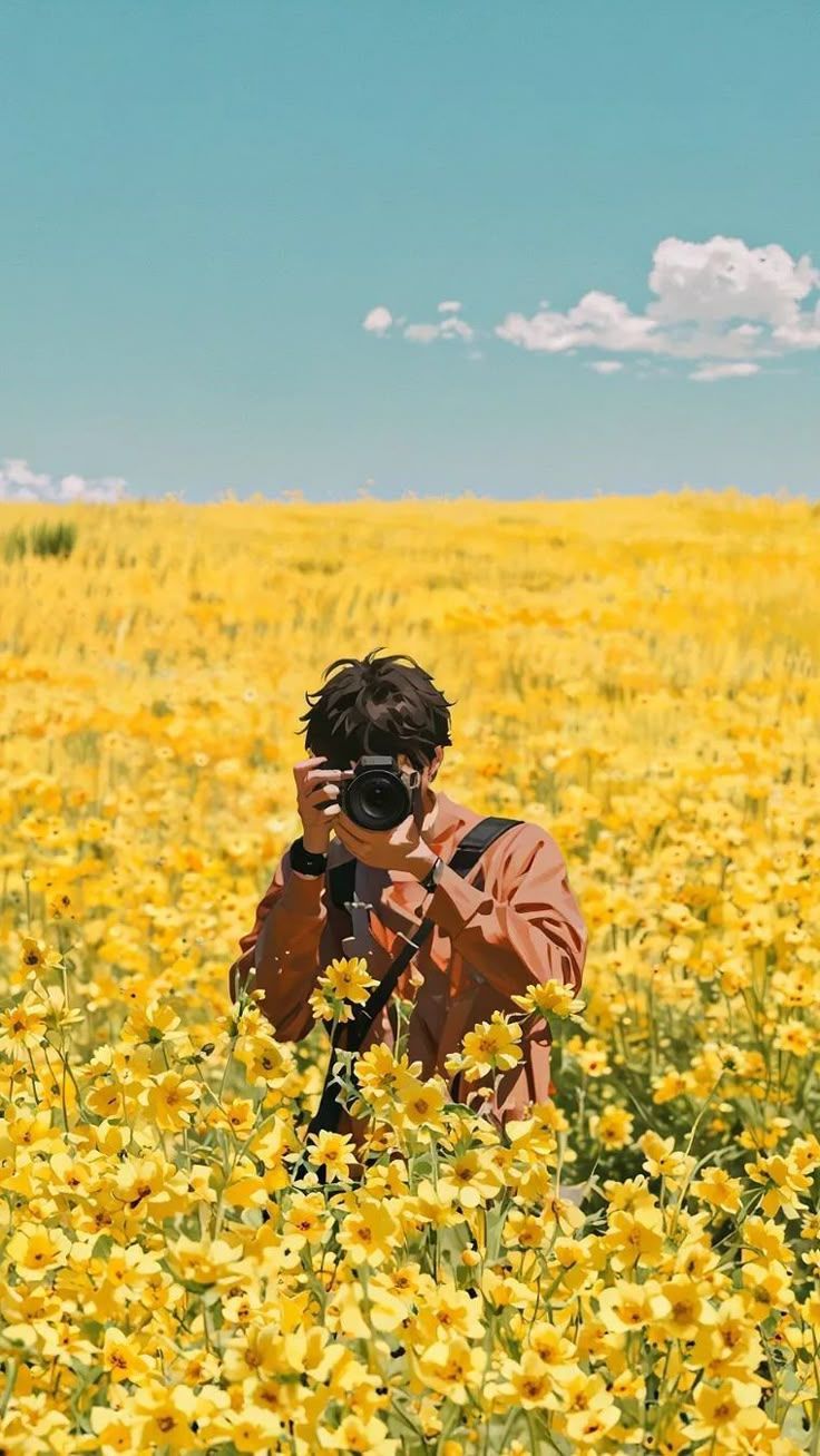 Photographer in Field