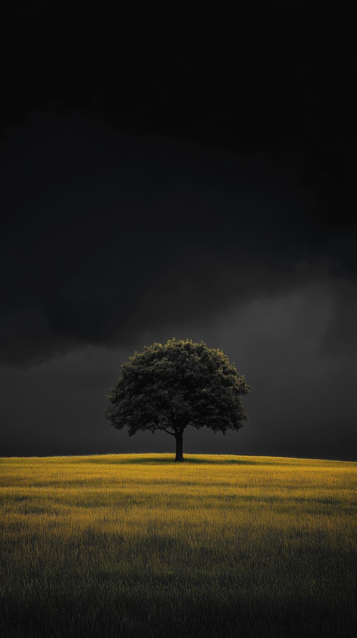 Lonely Tree Dark Sky